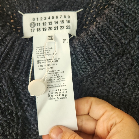 Maison Martin Margiela reverse cable knit sweater size M BNWT - Picture 7 of 16